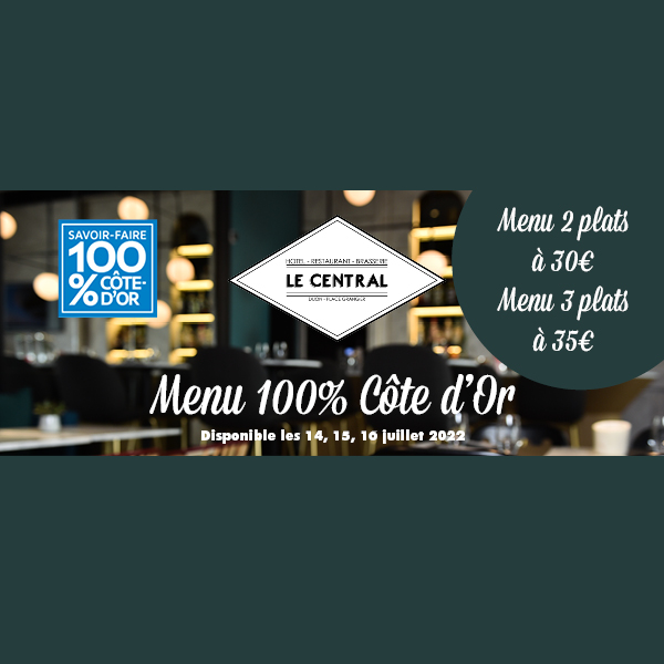 menu 100% Cote D'Or